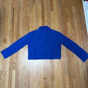 & Other Stories Cobalt Mock Neck Sweater - Large